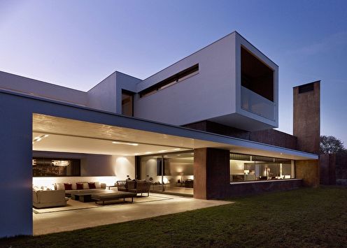 Hi-tech houses (90 photos): projects and ideas