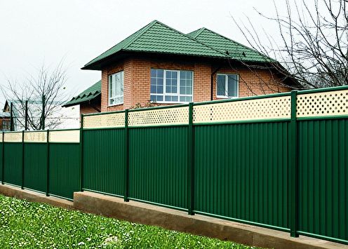 DIY fence from the corrugated board (70+ photos)