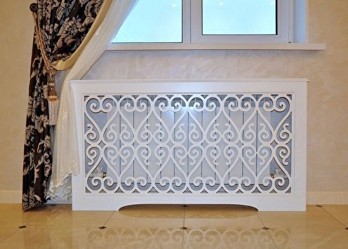 Screens for radiators: 65 photos and ideas
