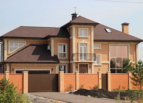 Brick houses (75 photos): projects and ideas