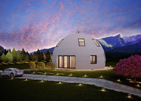 Dome houses (80 photos): projects and ideas