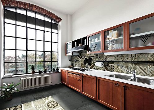 Patchwork tiles in the interior: 80 photo ideas