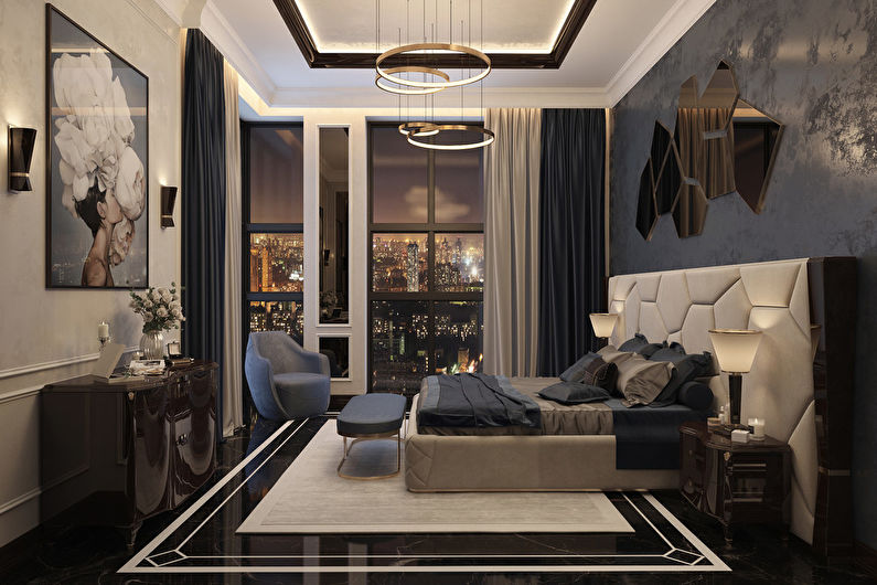 Design project of the bedroom Blueberry Dreams - photo 2