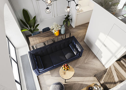 Design project of an apartment 24 m2