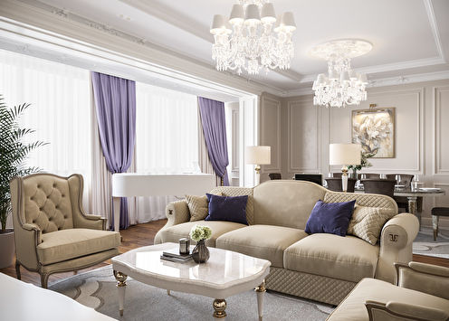 Duplex apartment in the residential complex 