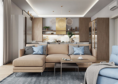 Kitchen-living room Modern comfort