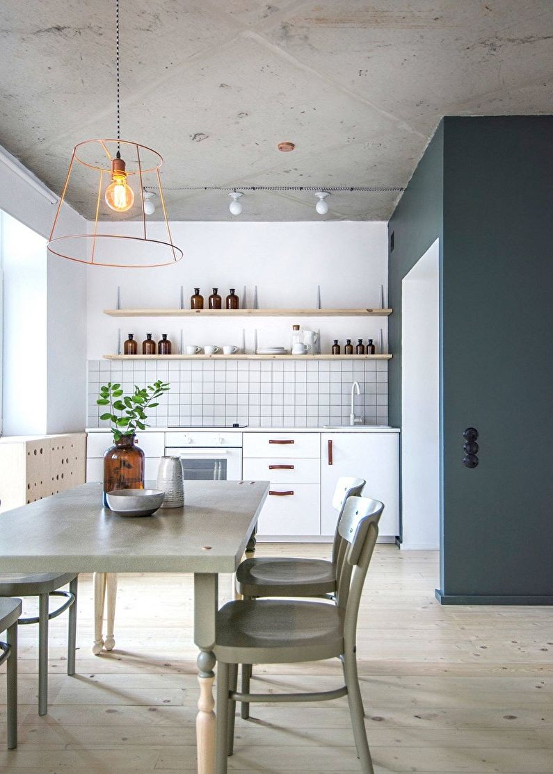 Kitchen design 13 sq.m. - Decor and textiles