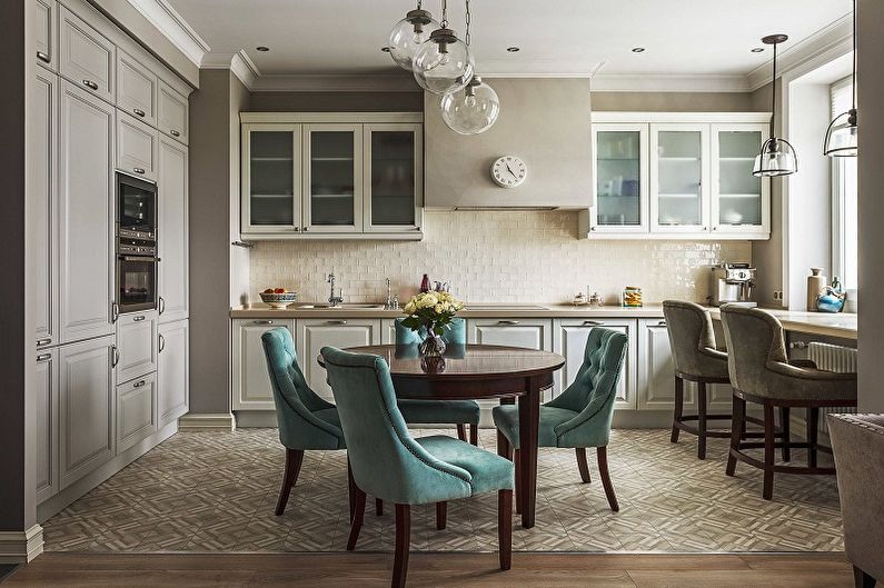 Kitchen design 13 sq.m. - Furniture