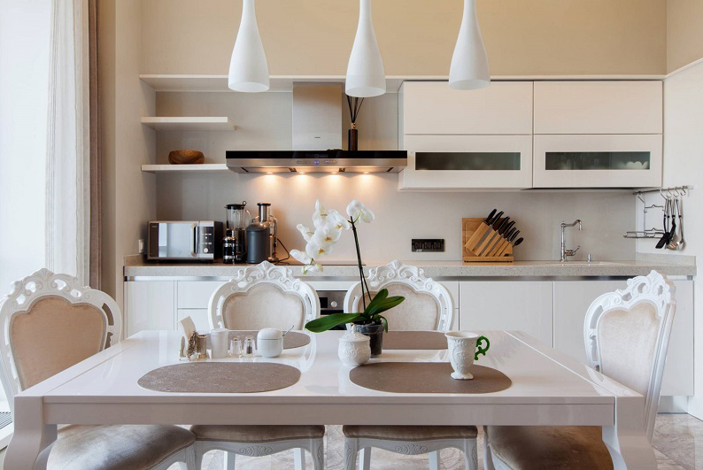 Kitchen design 13 sq.m. - Lighting