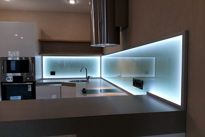 Kitchen design 13 sq.m. - Lighting