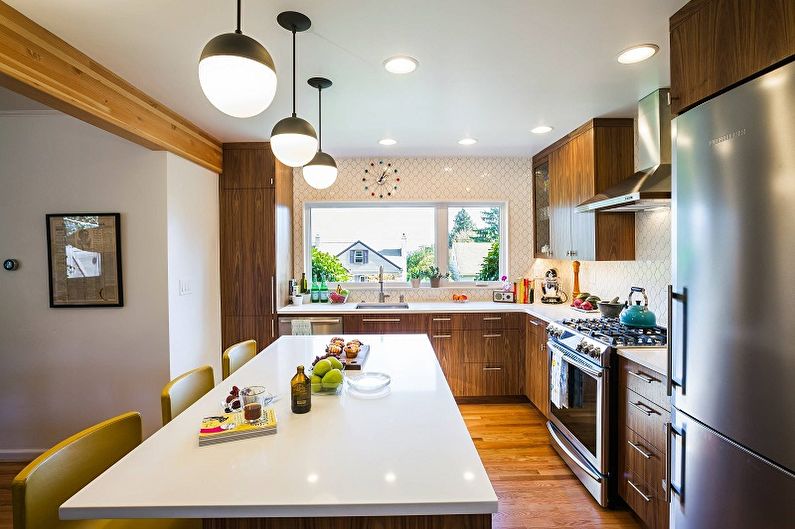 Kitchen interior design 13 sq.m. - Photo