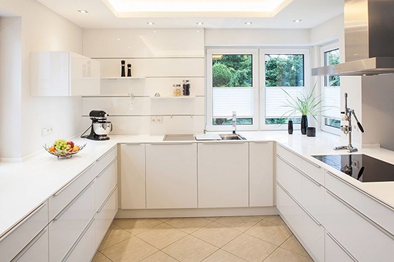 Kitchen interior design 13 sq.m. - Photo