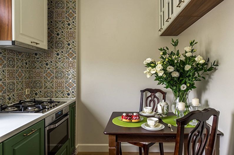 Kitchen interior design 13 sq.m. - Photo