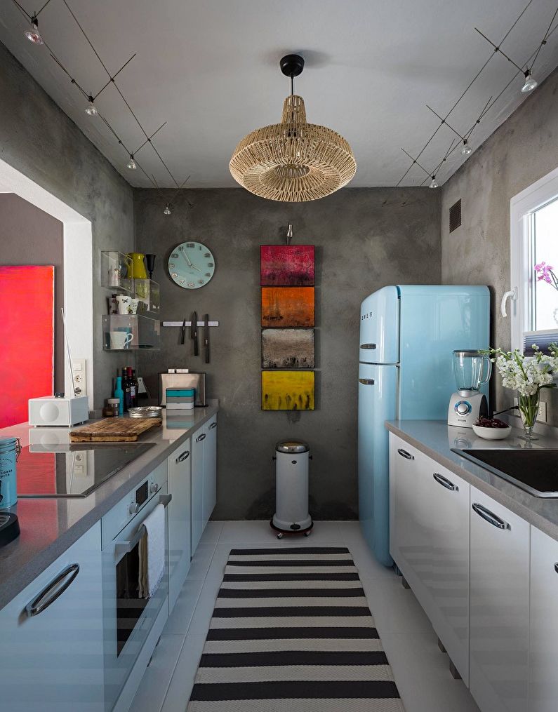 Kitchen interior design 13 sq.m. - Photo