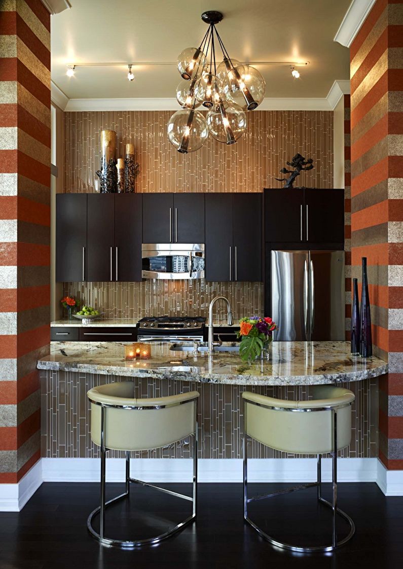 Kitchen interior design 13 sq.m. - Photo