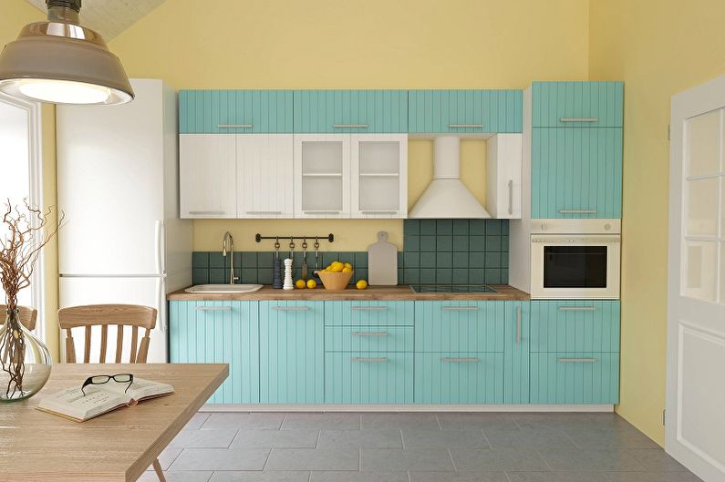 Kitchen interior design 13 sq.m. - Photo