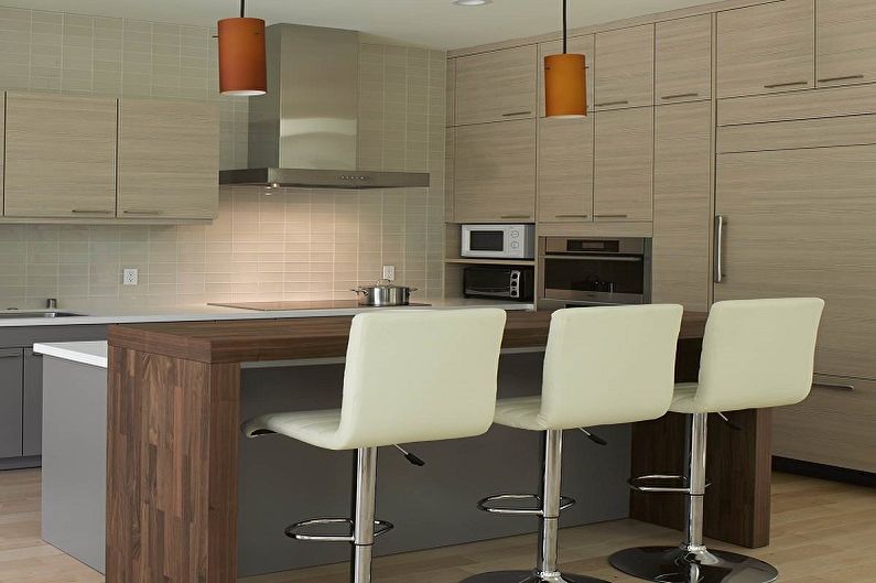 Kitchen interior design 13 sq.m. - Photo