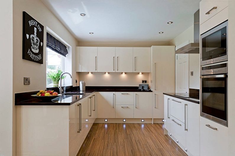 Kitchen interior design 13 sq.m. - Photo