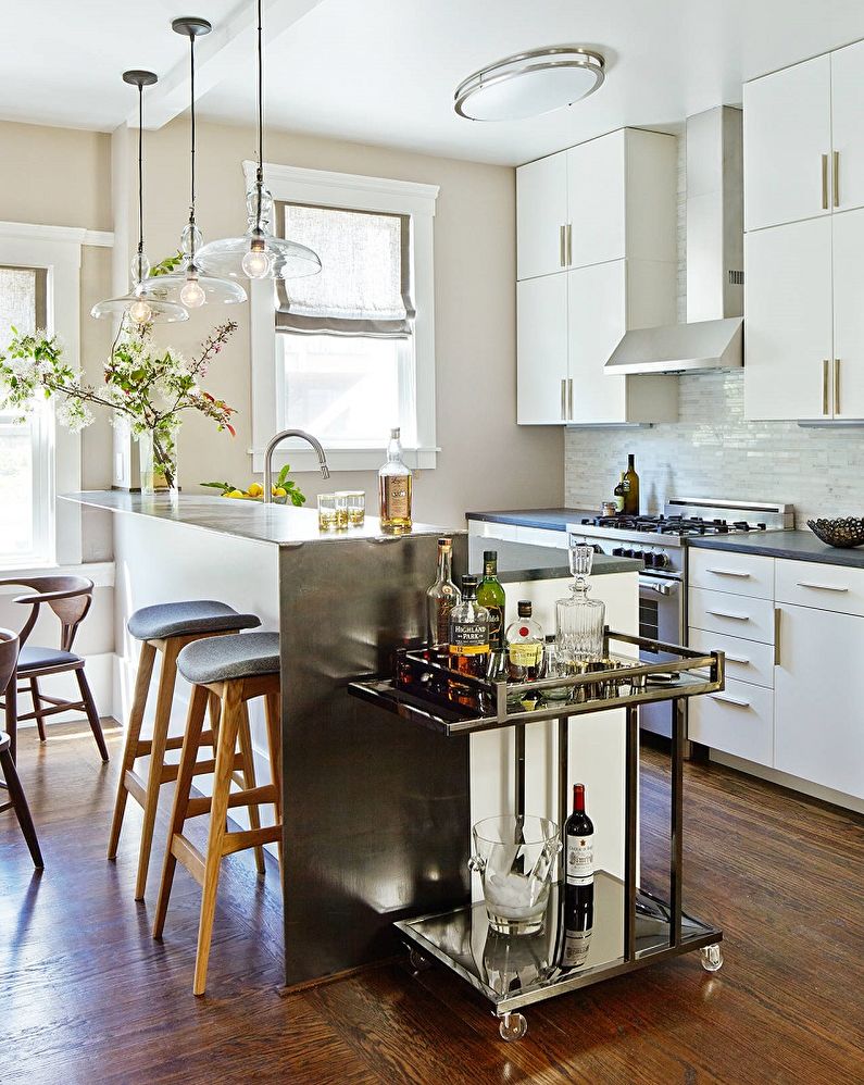 Kitchen interior design 13 sq.m. - Photo