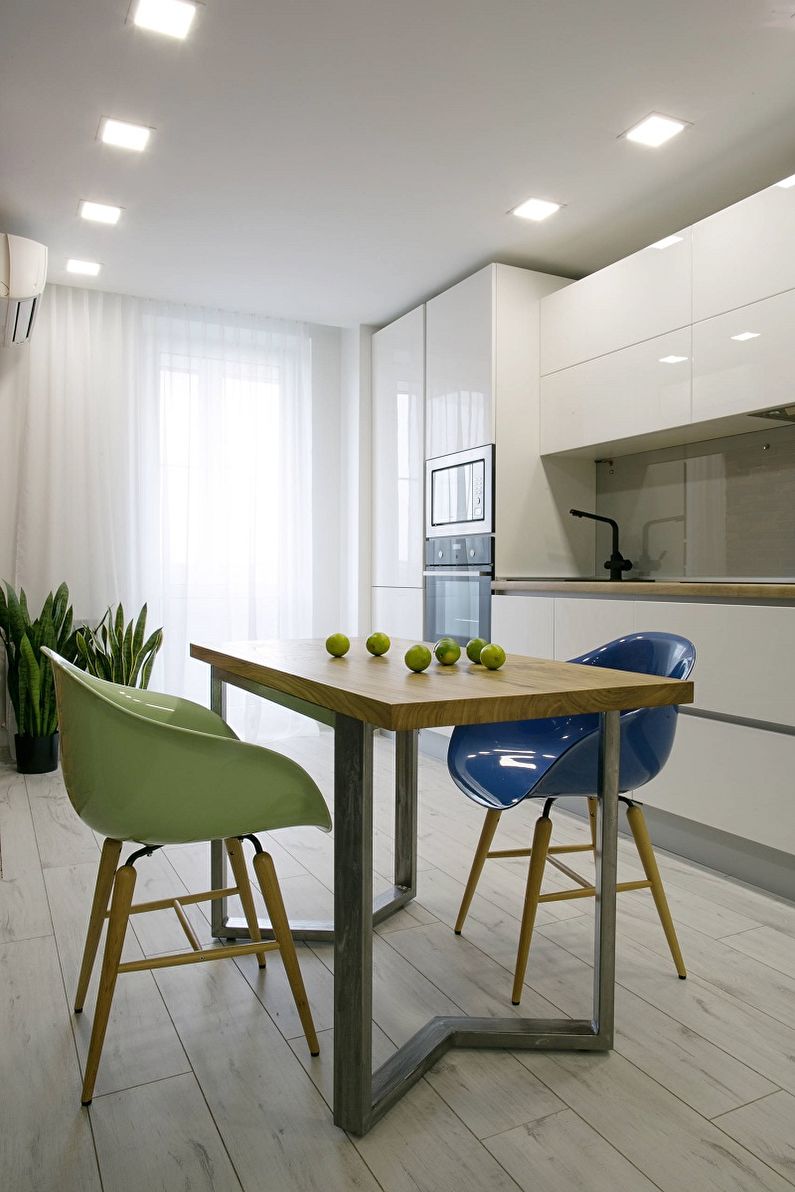 Kitchen interior design 13 sq.m. - Photo