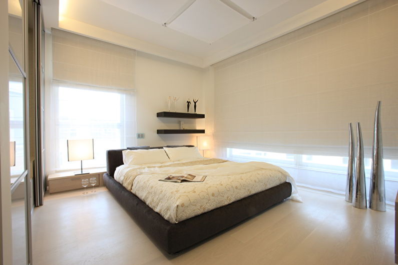 Drywall ceiling in the bedroom - photo