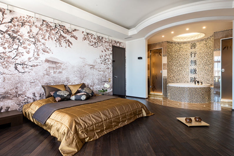 Drywall ceiling in the bedroom - photo