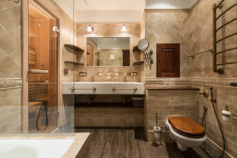 Neoclassical style bathroom interior design - photo