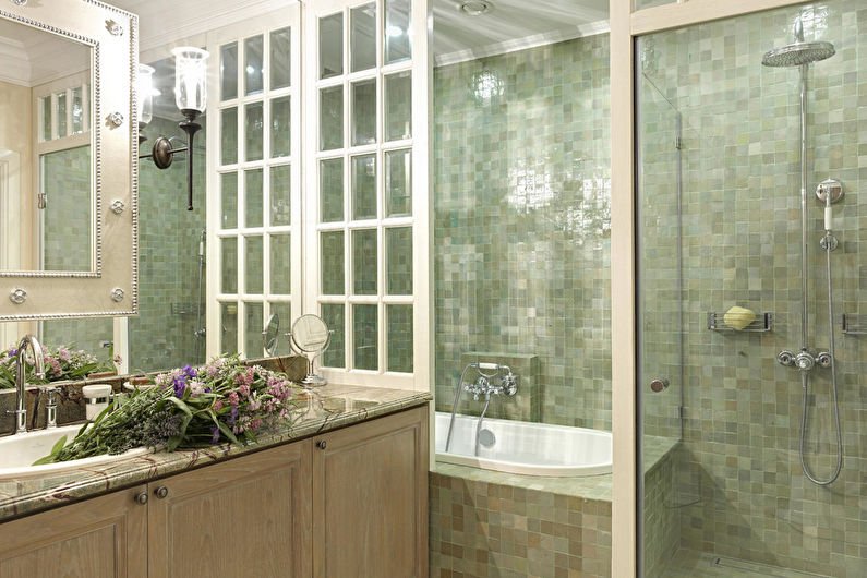 Neoclassical style bathroom interior design - photo