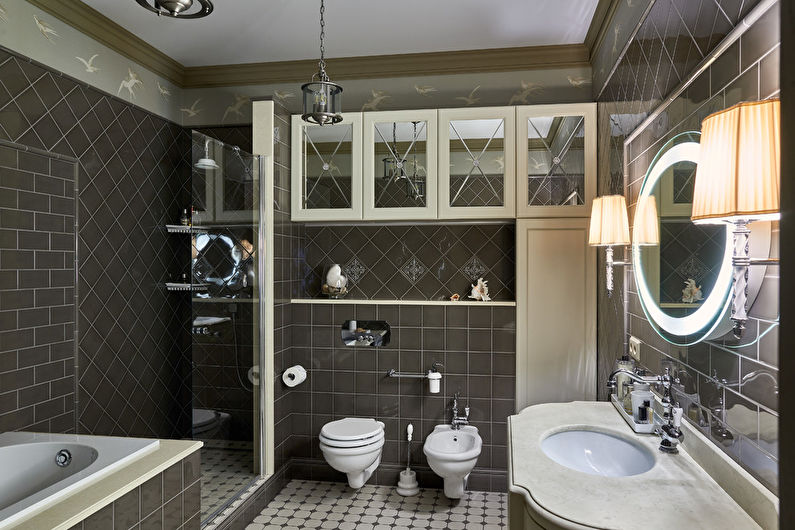 Neoclassical style bathroom interior design - photo