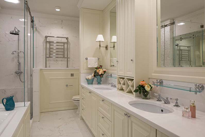 Neoclassical style bathroom interior design - photo