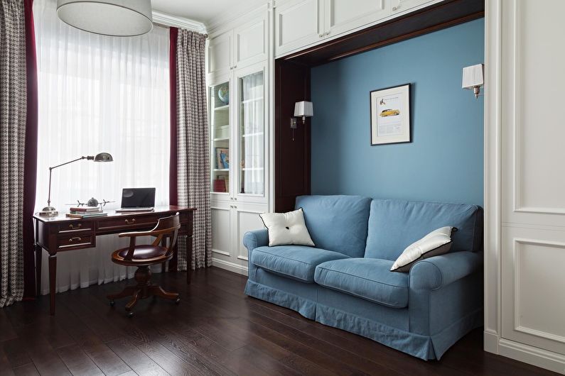 Interior design of a children's room in the neoclassical style - photo
