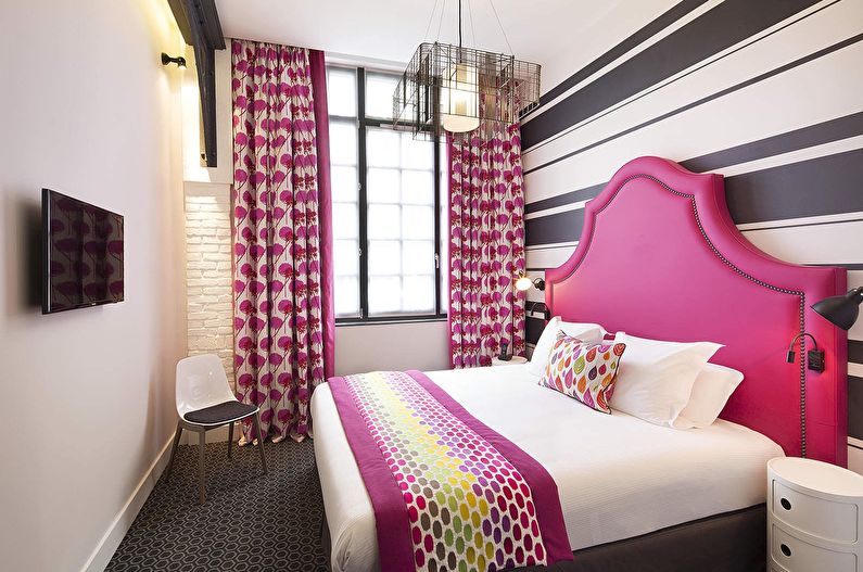 Pink bedroom 10 sq.m. - Interior Design