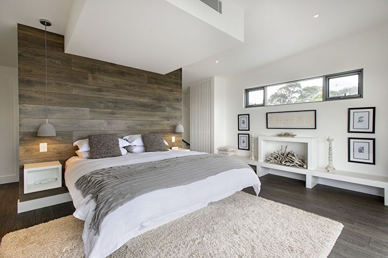 Bedroom design 10 sq.m. - wall decoration