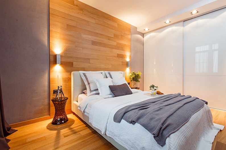Bedroom design 10 sq.m. - Lighting