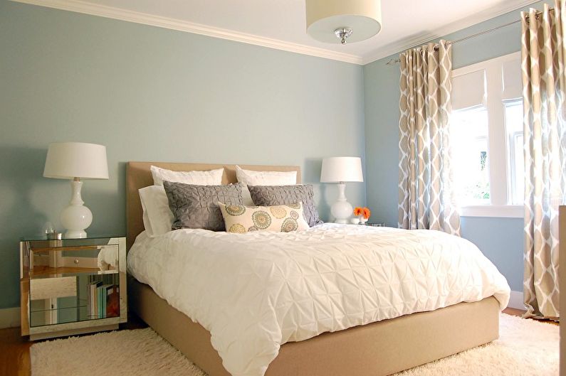 The interior design of the bedroom is 10 sq.m. - Photo
