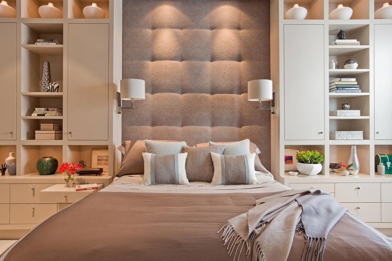 The interior design of the bedroom is 10 sq.m. - Photo