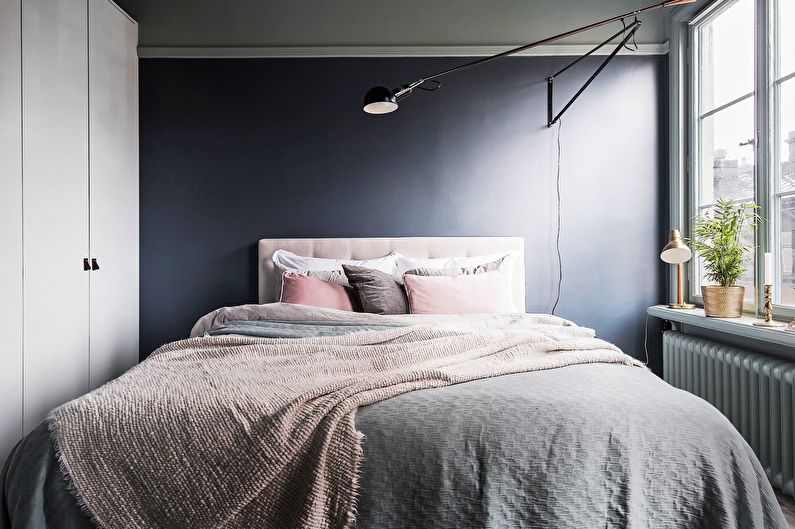The interior design of the bedroom is 10 sq.m. - Photo