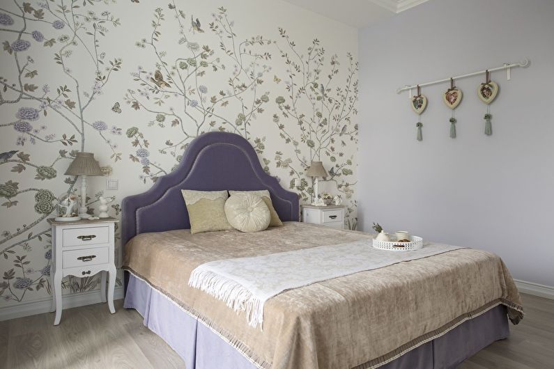 The interior design of the bedroom is 10 sq.m. - Photo