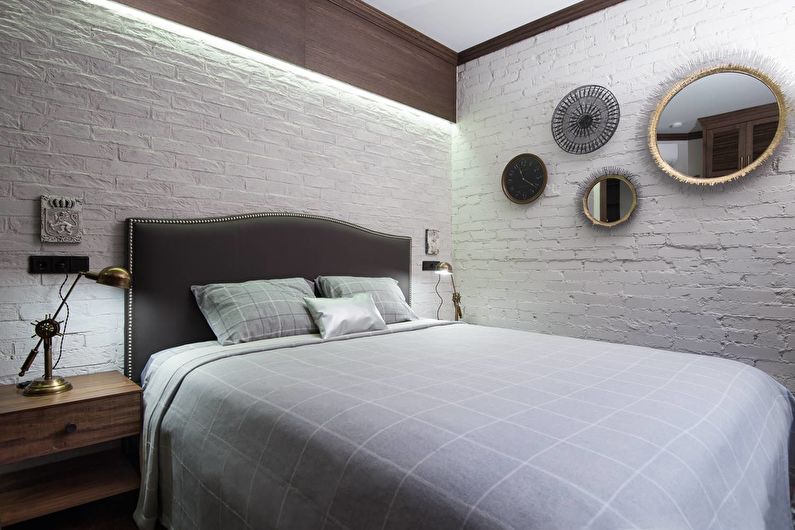 The interior design of the bedroom is 10 sq.m. - Photo