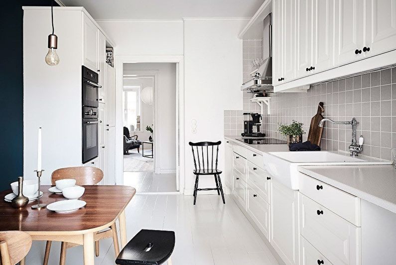 Kitchen 10 sq.m. in Scandinavian style - Interior Design