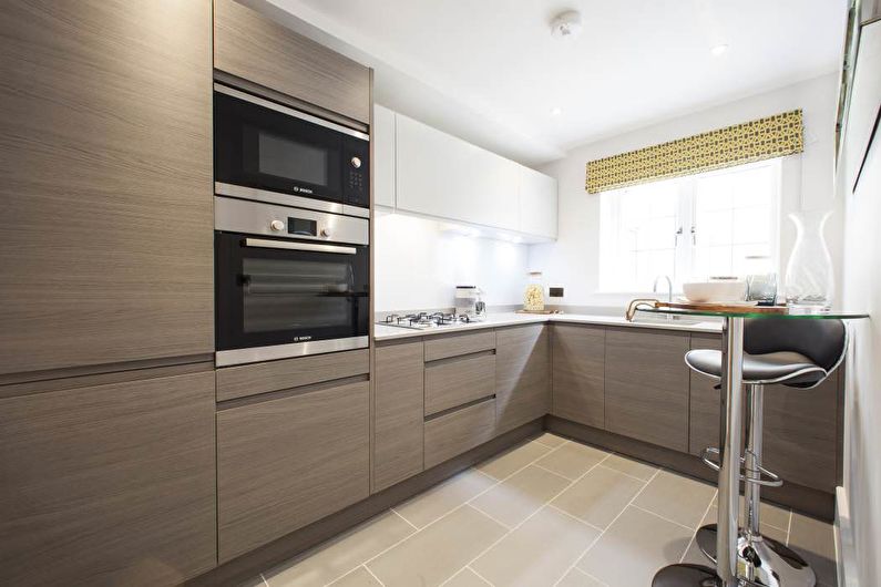Kitchen design 10 sq.m. - Furniture