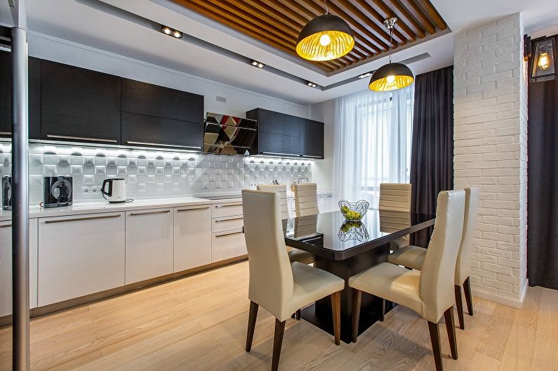 Kitchen design 10 sq.m. - Lighting