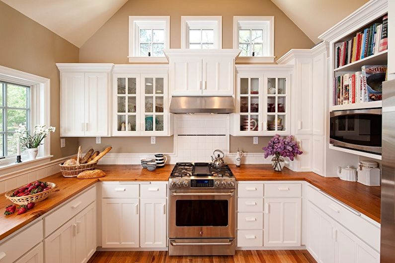 Kitchen interior design 10 sq.m. - Photo