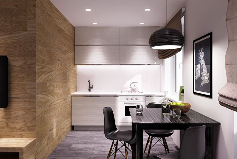 Kitchen interior design 10 sq.m. - Photo