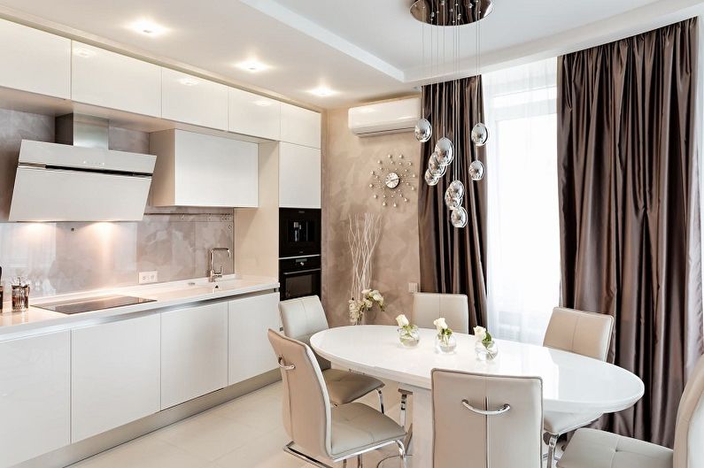Kitchen interior design 10 sq.m. - Photo