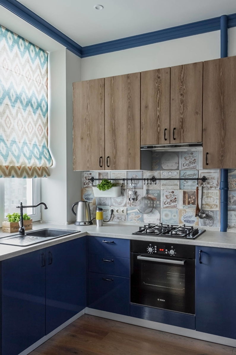 Kitchen interior design 10 sq.m. - Photo