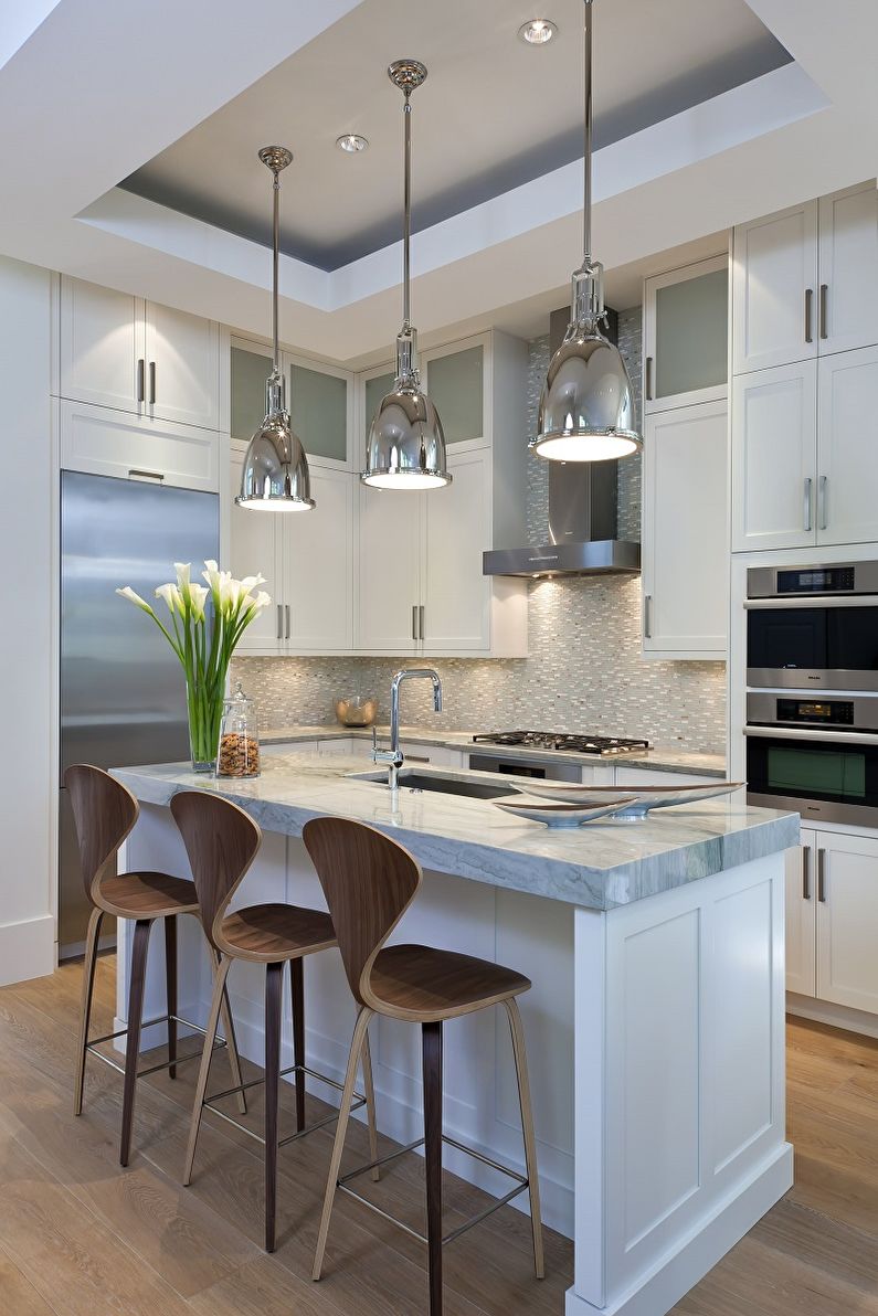Kitchen interior design 10 sq.m. - Photo