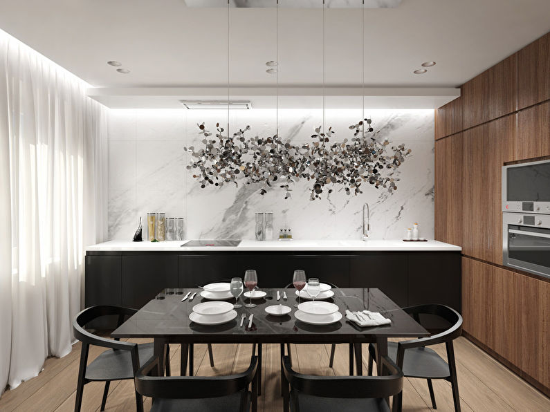 Kitchen-Living Room in a Modern Style - photo 5