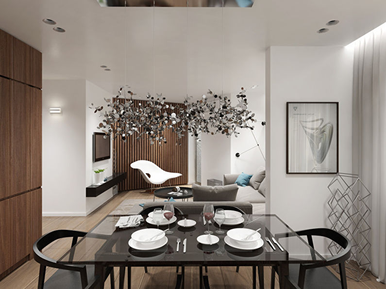 Kitchen-Living Room in a Modern Style - photo 7