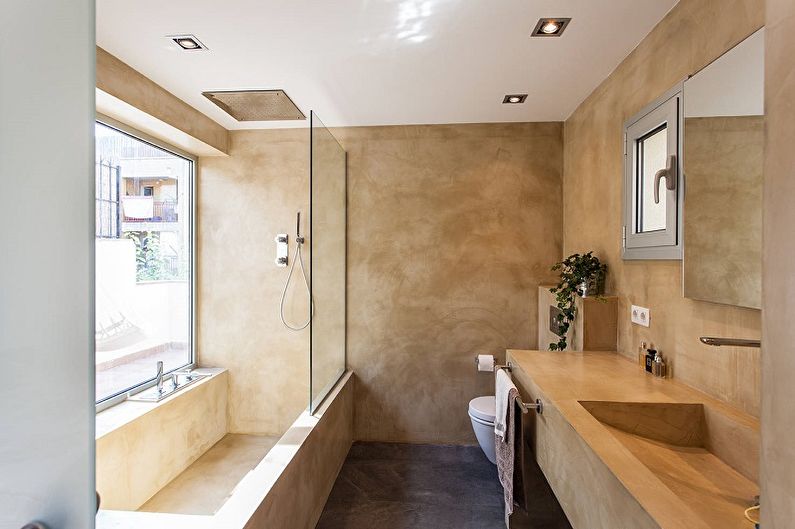 Bilik Mandi Beige Loft - Reka Bentuk Dalaman